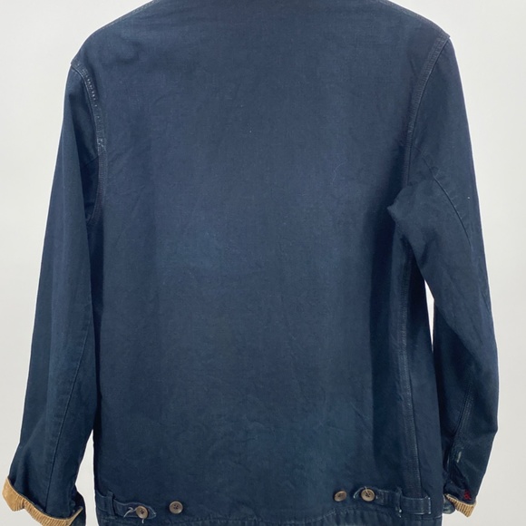 45rpm& Indigo Dyed Fleece Lined Chore Coat size 3 - Picture 2 of 7